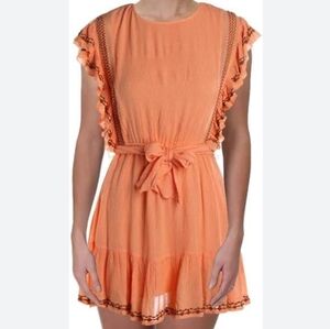Free people belted raffle dress women's size medium